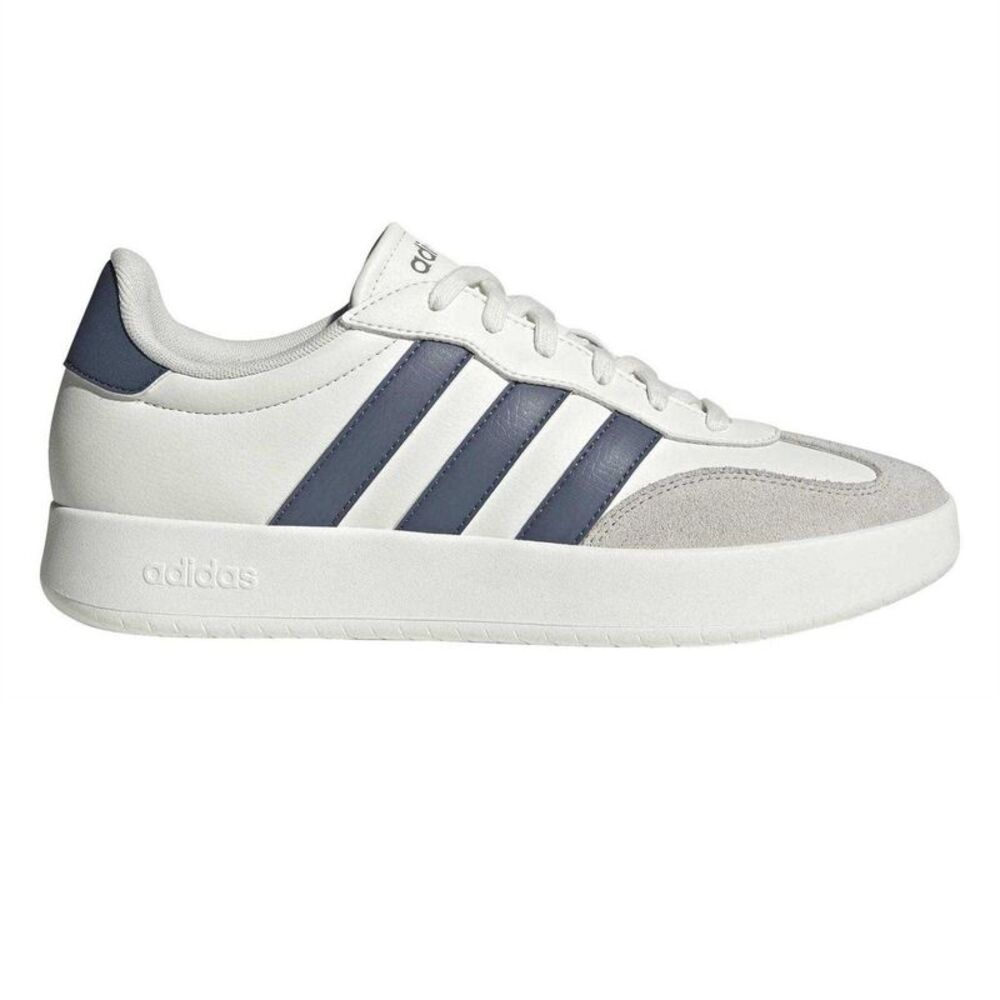 Adidas Mens Barreda 3 Stripes Low Platform Sneakers / Off White